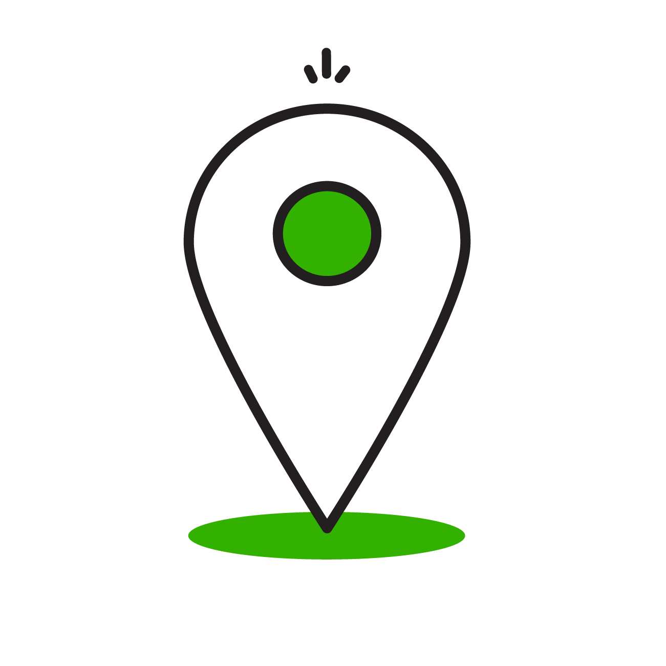 Geo-location location pin icon